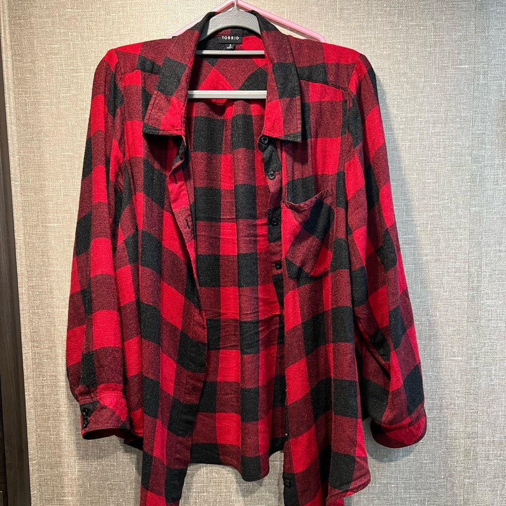 Torrid flannel button down